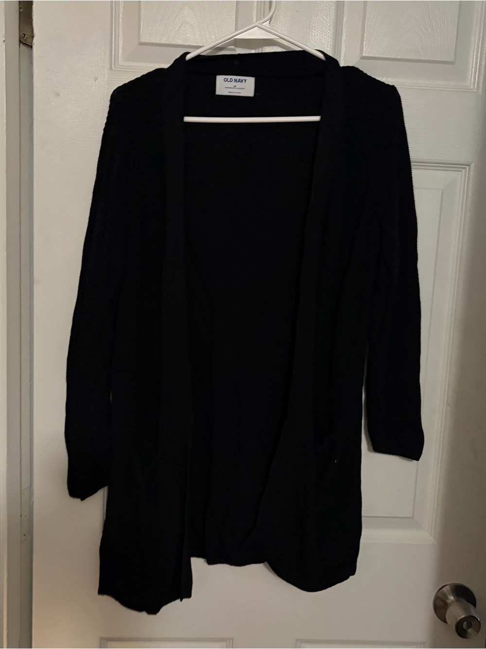 Old Navy Black Open-Front Women's Cardigan Sweater
